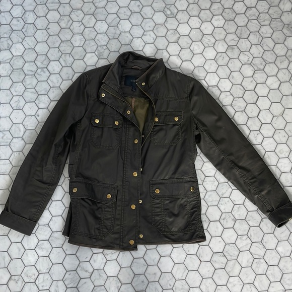 J. Crew Waxed Cotton Field Jacket - Picture 2 of 5